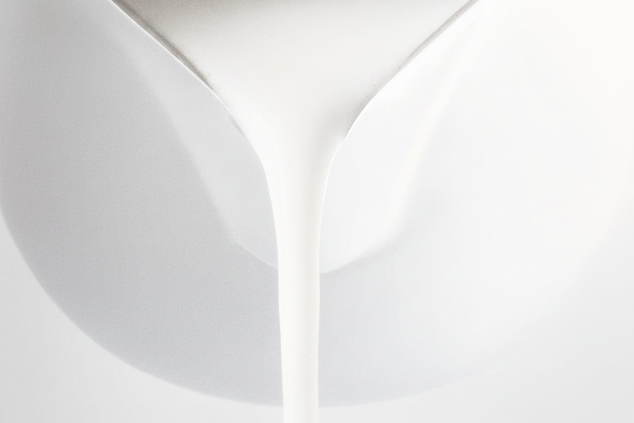 white milk pitcher